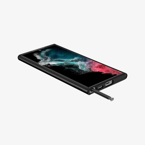 ACS03926 - Galaxy S22 Ultra 5G Case Neo Hybrid in gunmetal showing the back